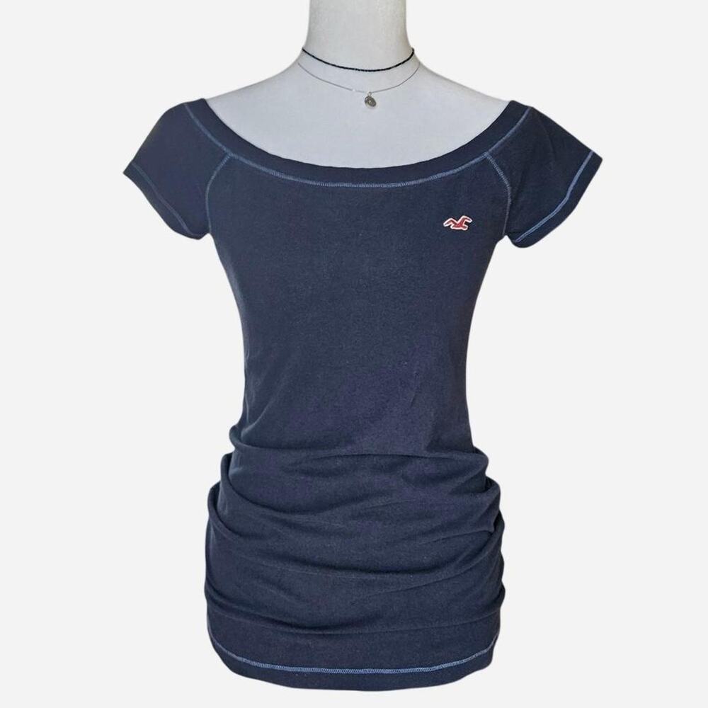 VTG 2000s Hollister Boat Neck Henley Top